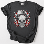 Flaming Skull Rock T-Shirt