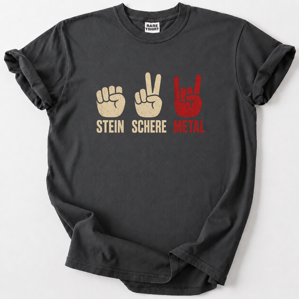 Stein Schere Metal T-Shirt