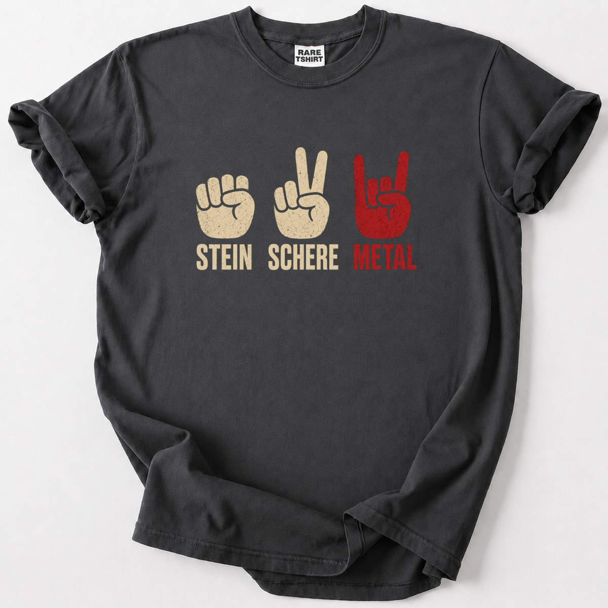 Stein Schere Metal T-Shirt