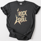 Klassisches Rock und Roll T-Shirt mit Vintage-Gitarrendesign. Hochwertige Baumwolle, bequem &amp; zeitlos. Für echte Musikliebhaber.