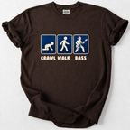Crawl Walk Bass Funny T-Shirt