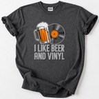 I Like Beer and Vinyl T-shirt