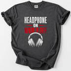 Tune out the noise with our Headphone On World Off Tee. Bold graphic design for true music lovers. Soft, comfy cotton.