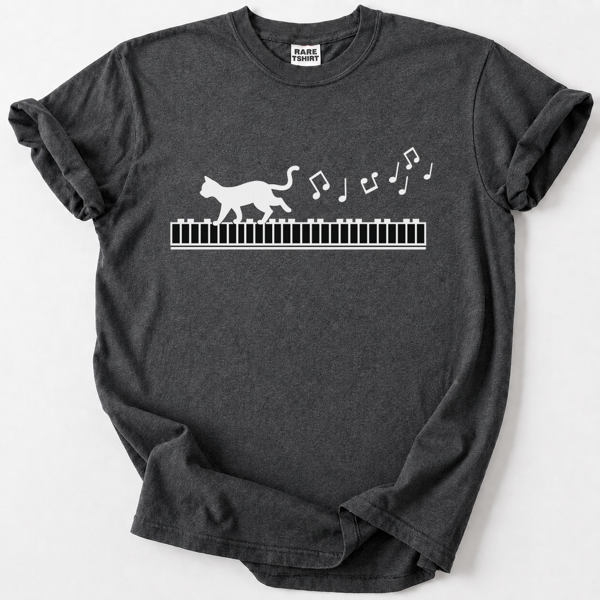 Cat Piano Walk Music Lover T-Shirt