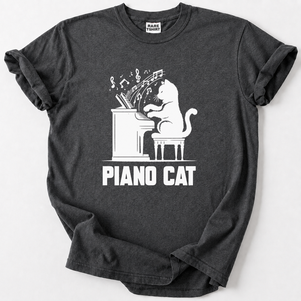 Cat Playing Piano T-shirt