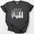 Jazz Klavier T-Shirt für Musikliebhaber – klassisches Design, Premium-Komfort &amp; zeitlose Eleganz.