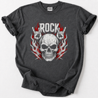 Flaming Skull Rock T-Shirt