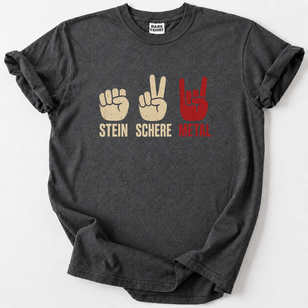 Stein Schere Metal T-Shirt