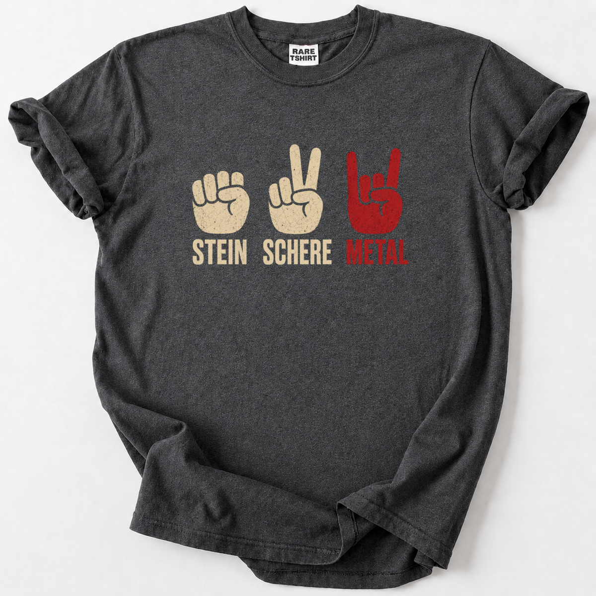 Stein Schere Metal T-Shirt