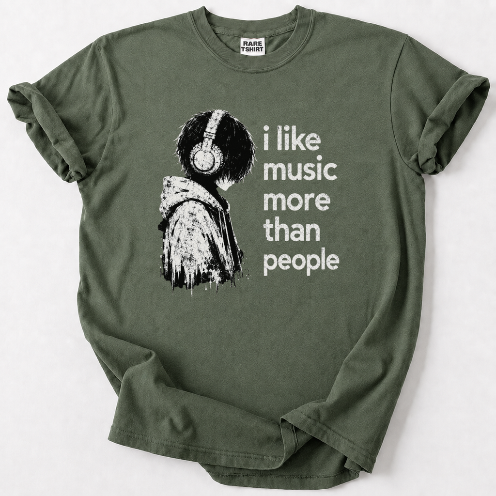 I Like Music More Than People T-shirt