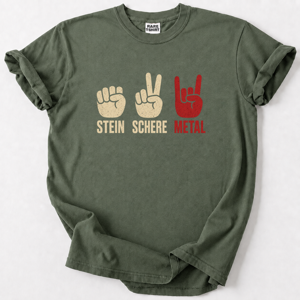 Stein Schere Metal T-Shirt