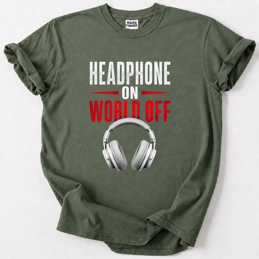 Headphone On World Off T-shirt
