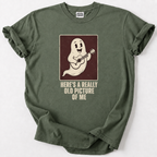 Hilarious sperm cell guitarist tee, a novelty gift for new dads, bachelor parties &amp; science jokesters. Soft cotton comfort. 
