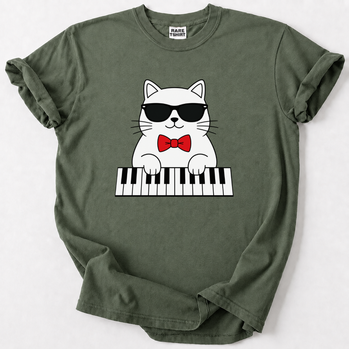 Cat Piano Player T-Shirt