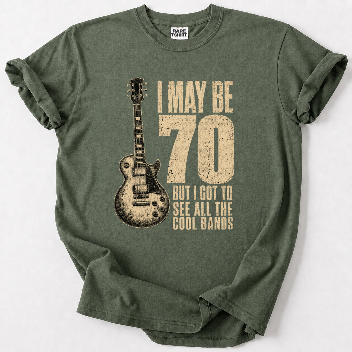 70th Birthday Rock Guitar T-Shirt