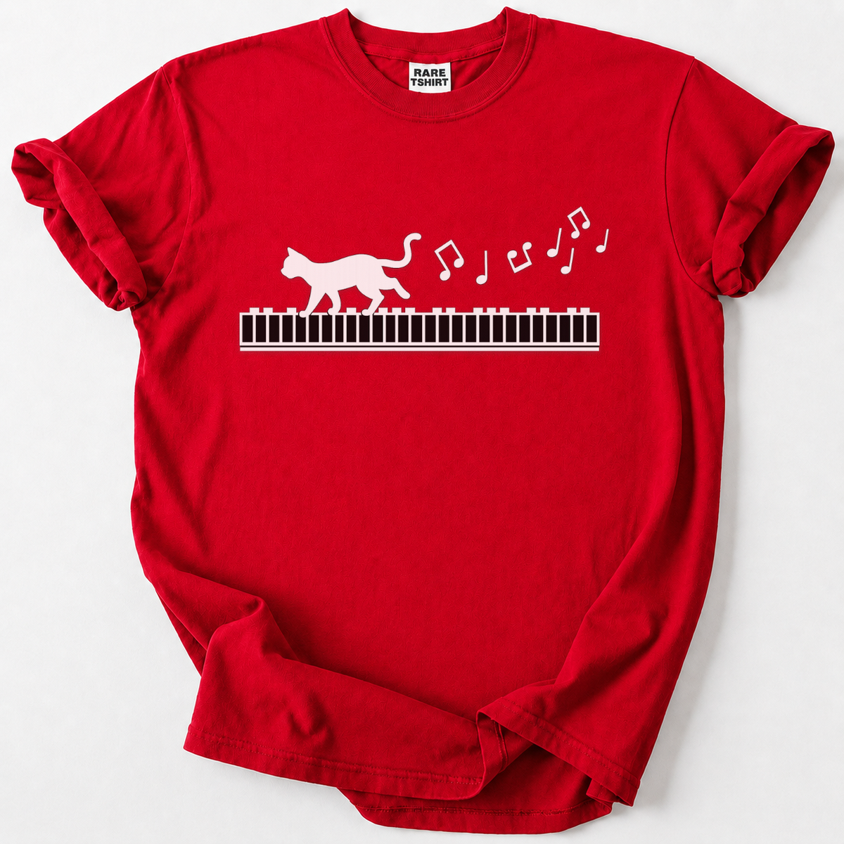Cat Piano Walk Music Lover T-Shirt