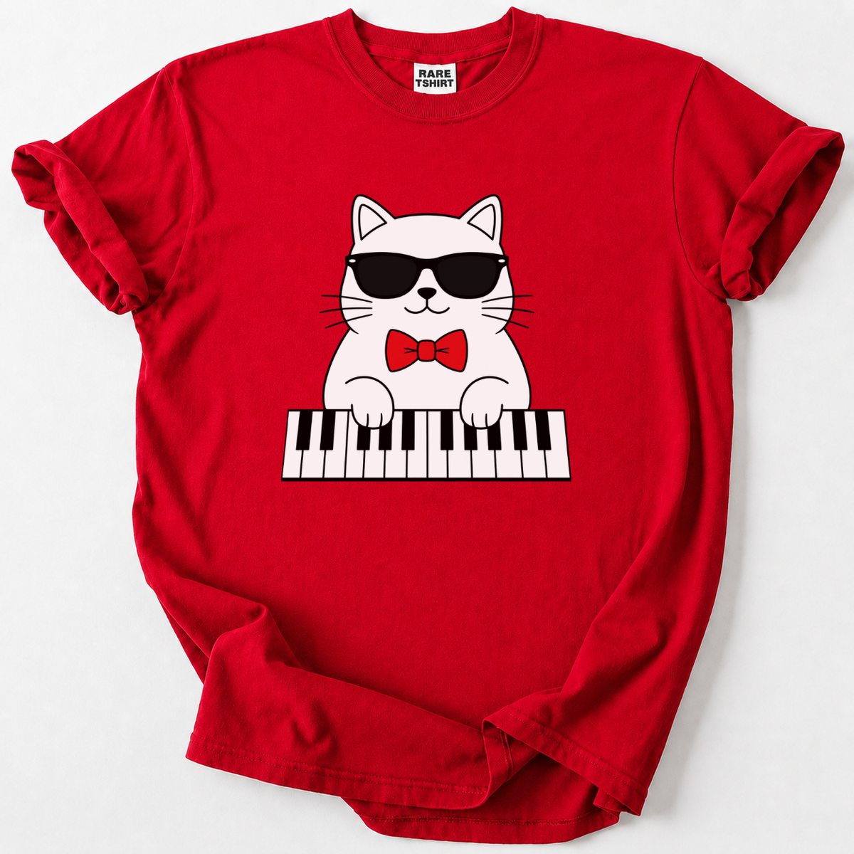 Cat Piano Player T-Shirt
