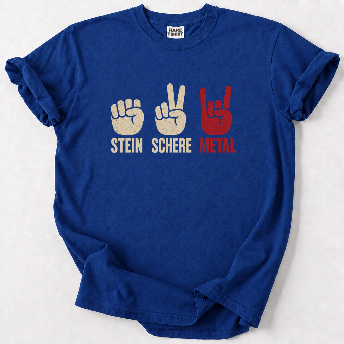 Stein Schere Metal T-Shirt