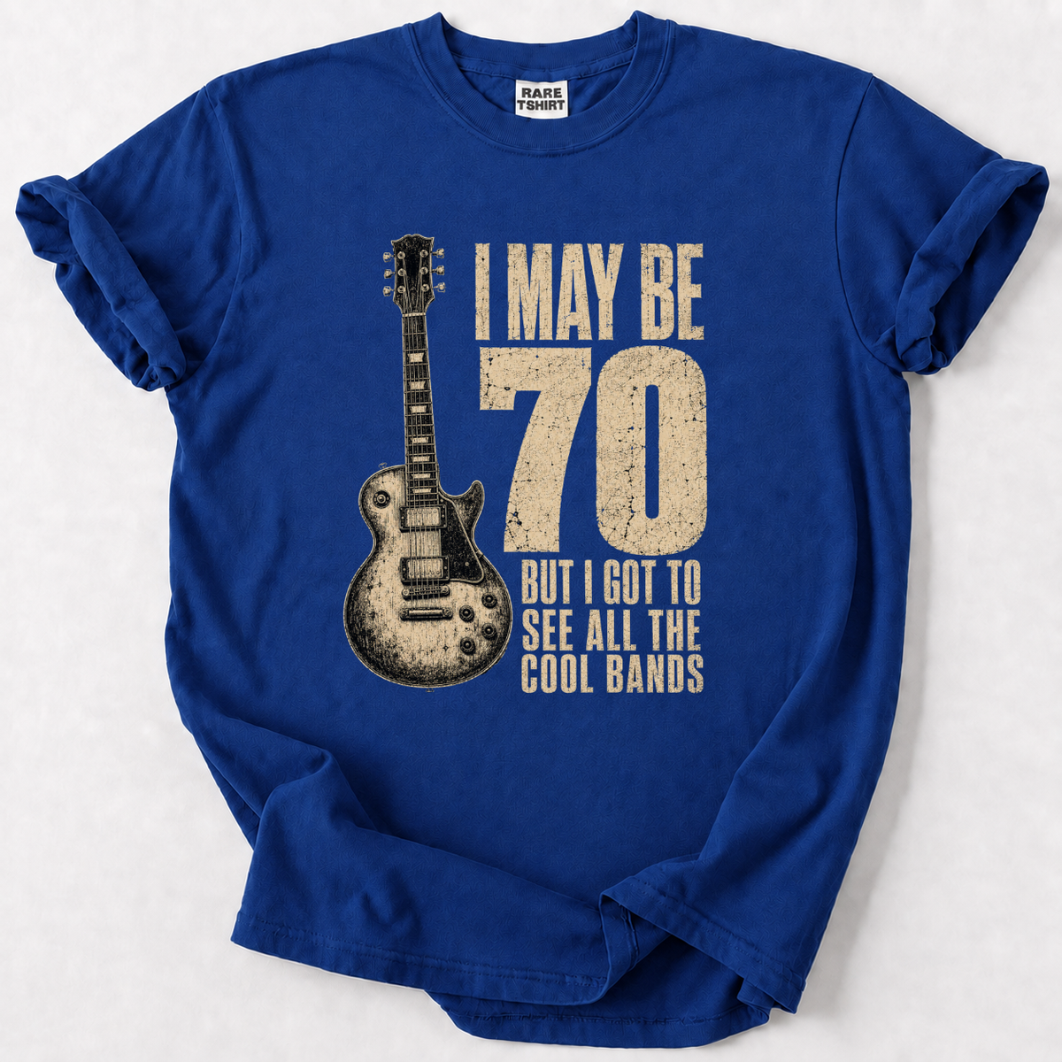 70th Birthday Rock Guitar T-Shirt