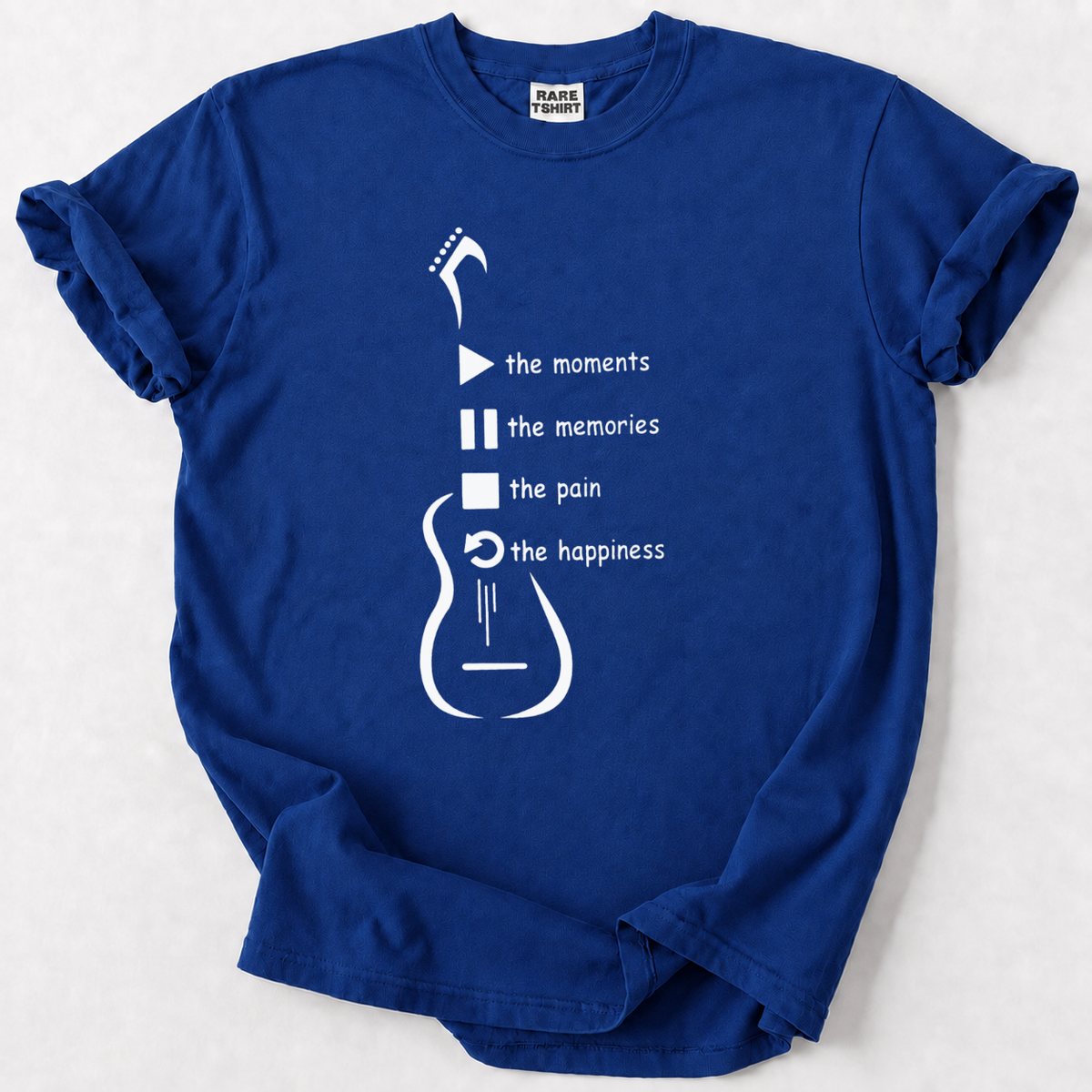 Play Pause Stop Repeat Guitar T-Shirt