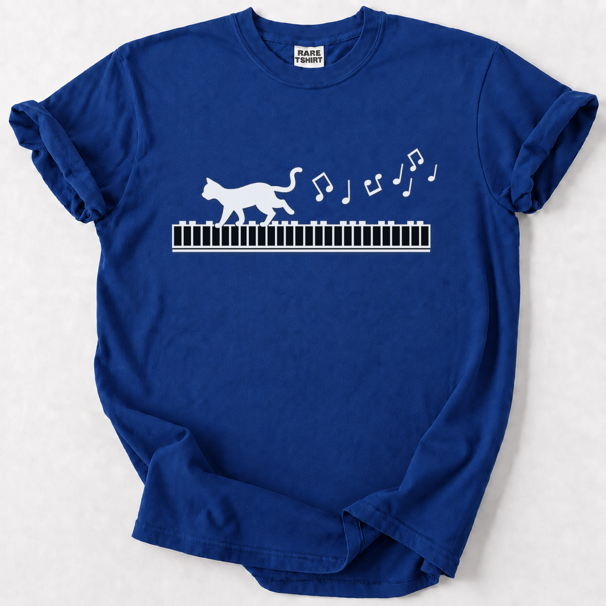 Cat Piano Walk Music Lover T-Shirt