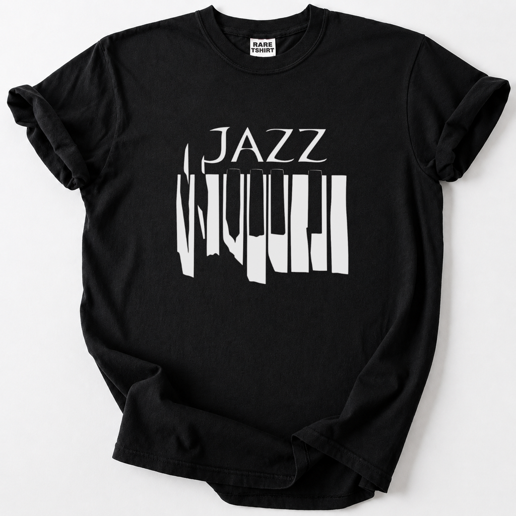 Jazz Klavier T-Shirt für Musikliebhaber – klassisches Design, Premium-Komfort &amp; zeitlose Eleganz.