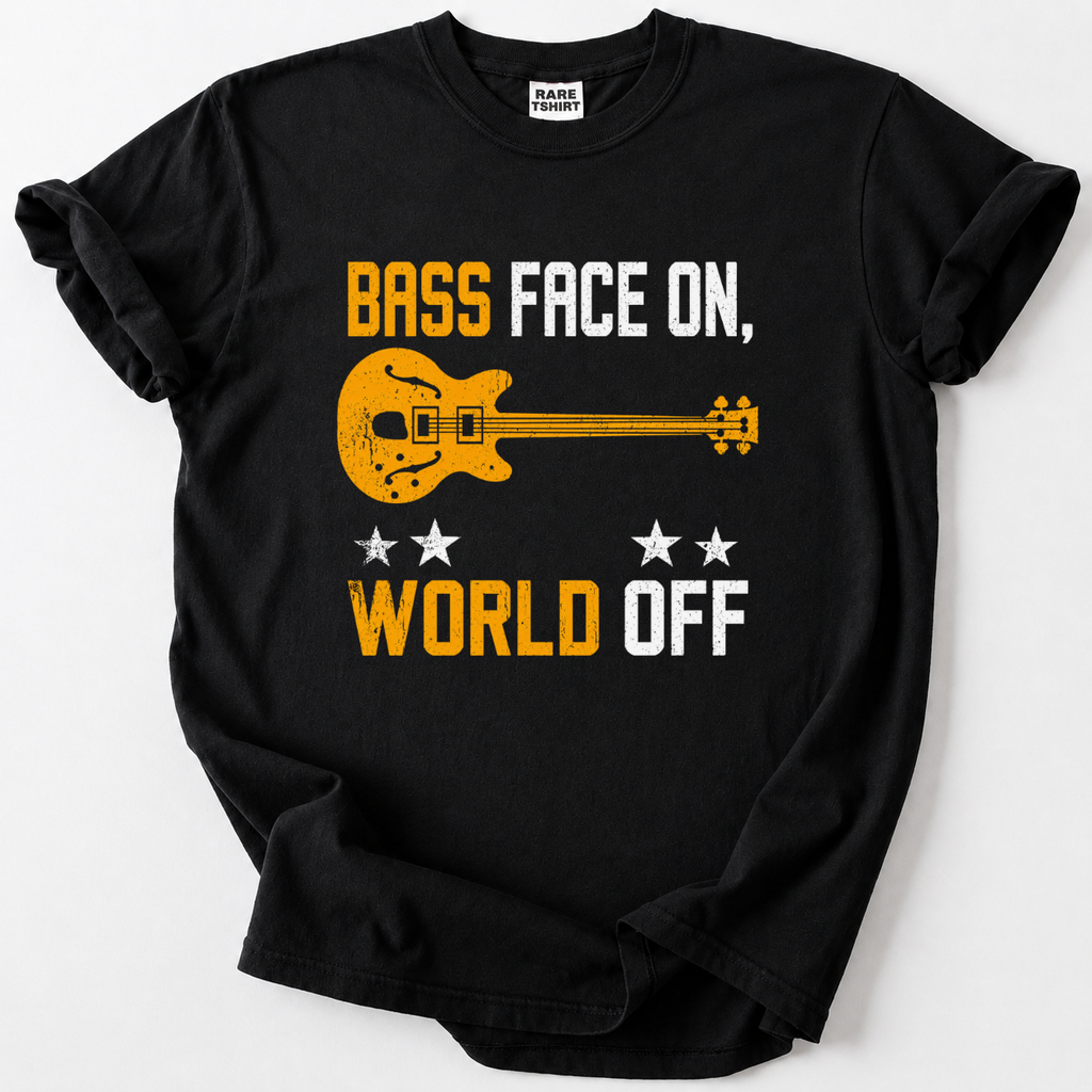 Bass Face On, World Off T-Shirt