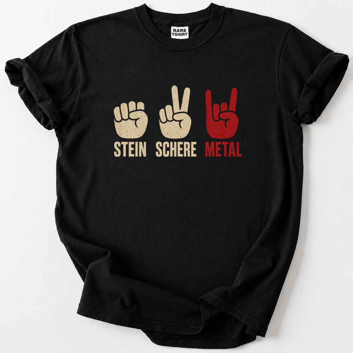 Stein Schere Metal T-Shirt