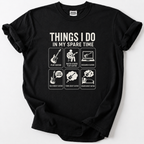 Hilarious guitar lover t-shirt for musicians who play, watch, research, talk, think and dream about guitar. Soft premium cotton, perfect music gift.