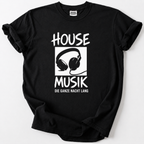 House Musik Fan? Dieses Shirt mit Kopfhörer-Design ist dein Statement für die Nacht. Weiche Bio-Baumwolle,