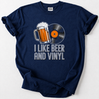 I Like Beer and Vinyl T-shirt