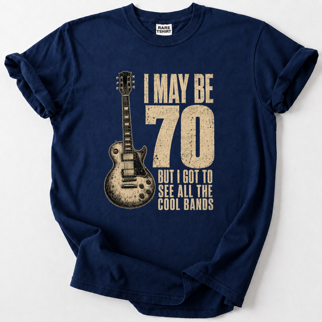 70th Birthday Rock Guitar T-Shirt
