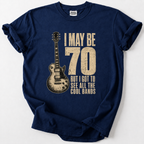 70th Birthday Rock Guitar T-Shirt
