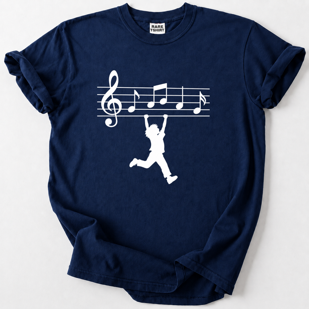 Unique music-inspired tee with a playful design for true music lovers. Soft cotton, bold print, unforgettable style