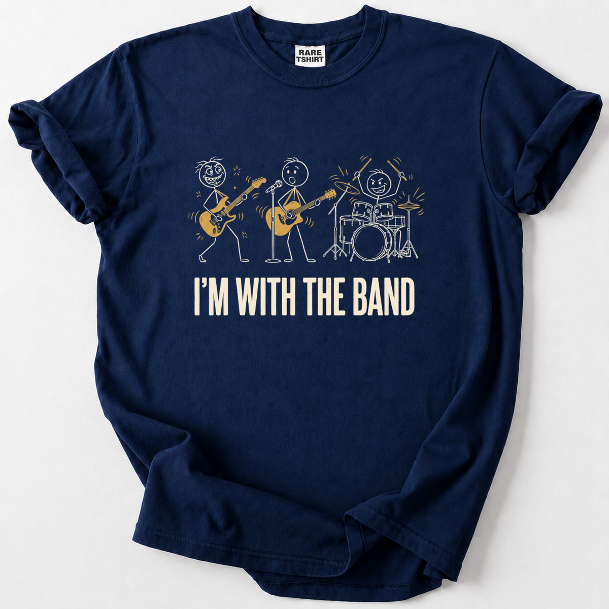Rock out with our 'I'm With The Band' tee! A fun tribute to guitarists, drummers &amp; singers everywhere. Soft cotton comfort.