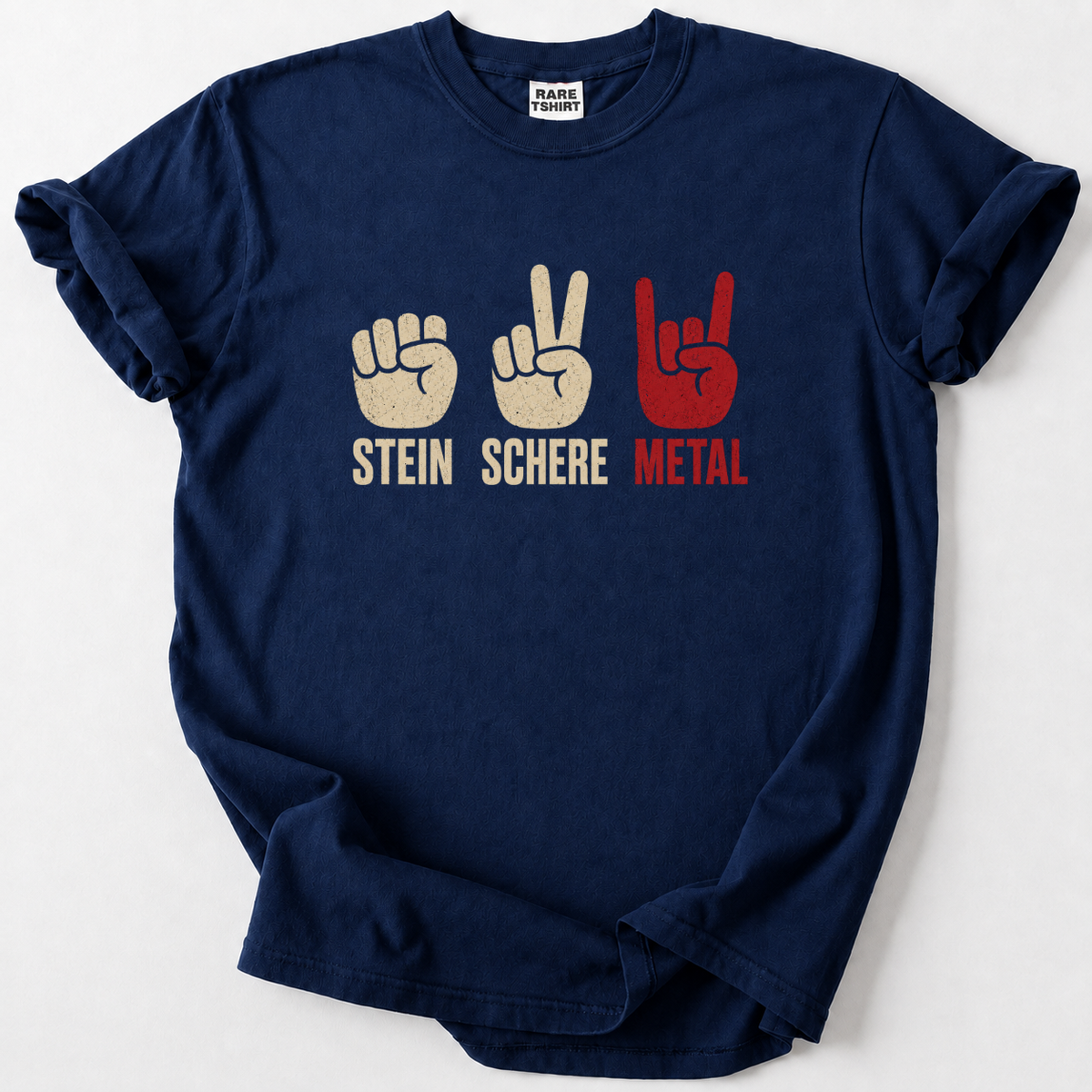 Stein Schere Metal T-Shirt