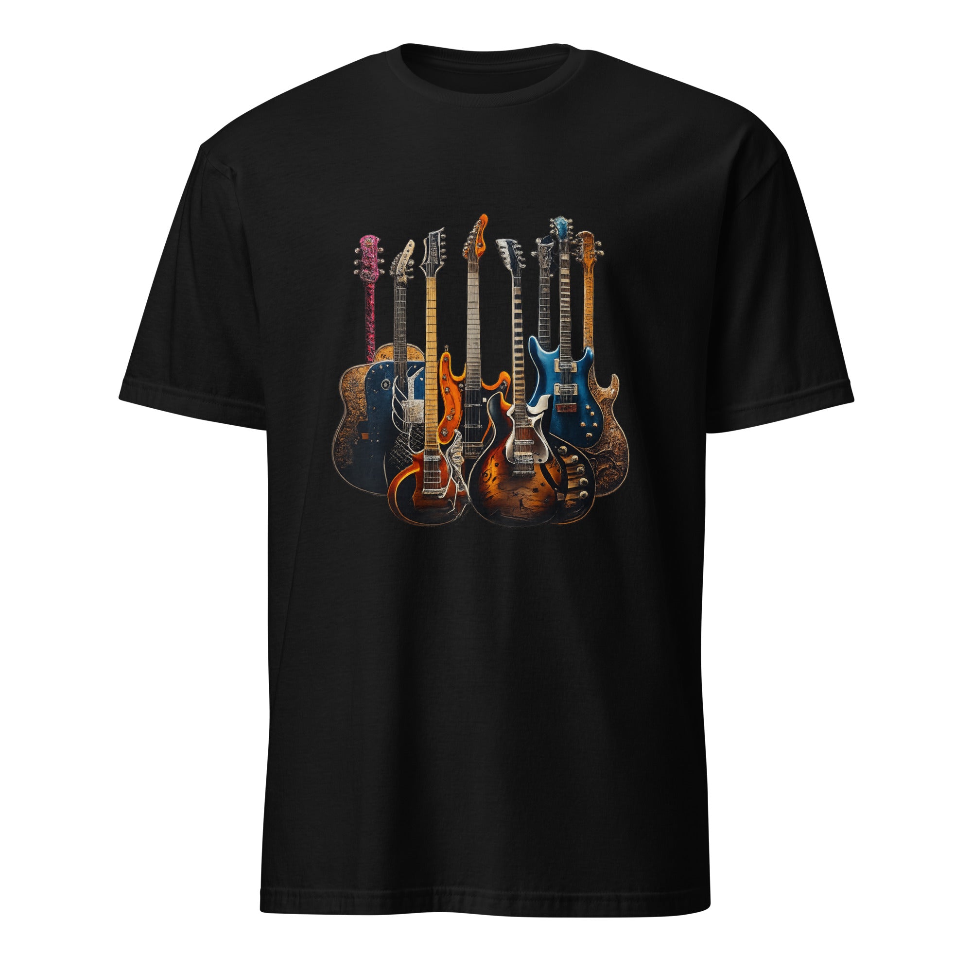 Vintage Gitarren Kollektion T-Shirt – Klassisches Rockmusik Design für Gitarrenliebhaber
