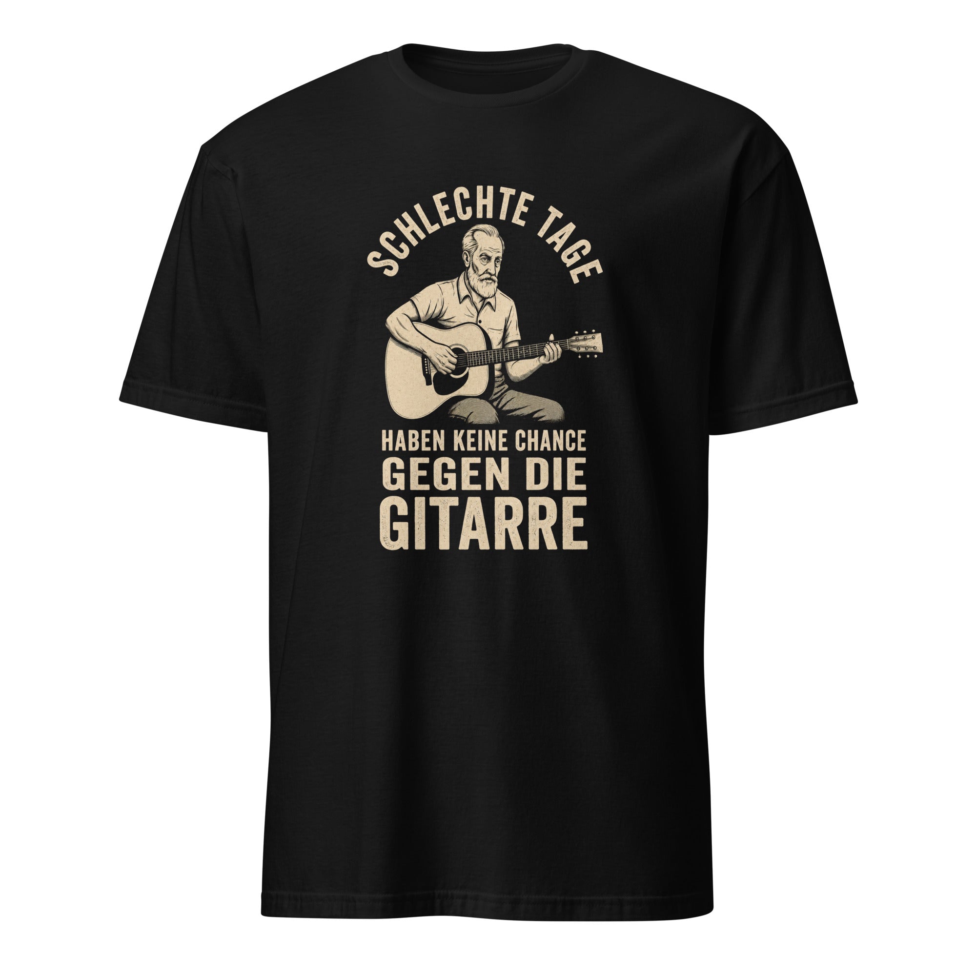 Vintage Gitarren T-Shirt mit lustigem Musiker-Spruch für Herren
