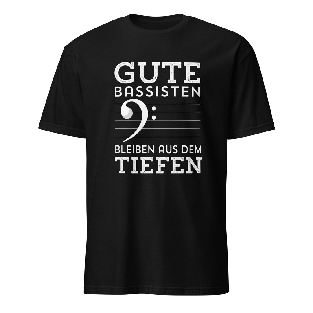 Bassisten T-Shirt mit Bass Clef Wortspiel und Vintage Musik Design
