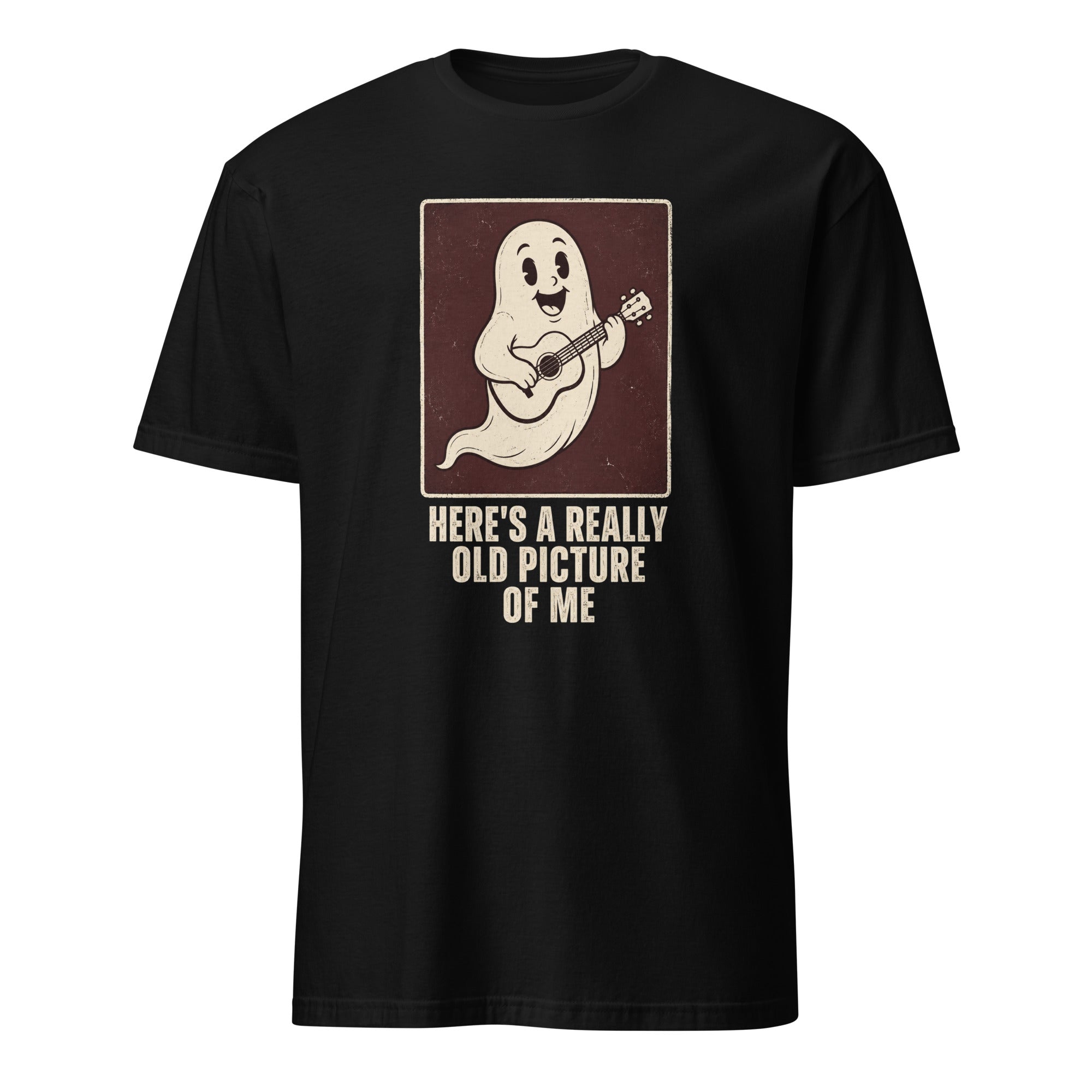 Funny sperm cell playing guitar graphic tee, novelty humor t-shirt design for men