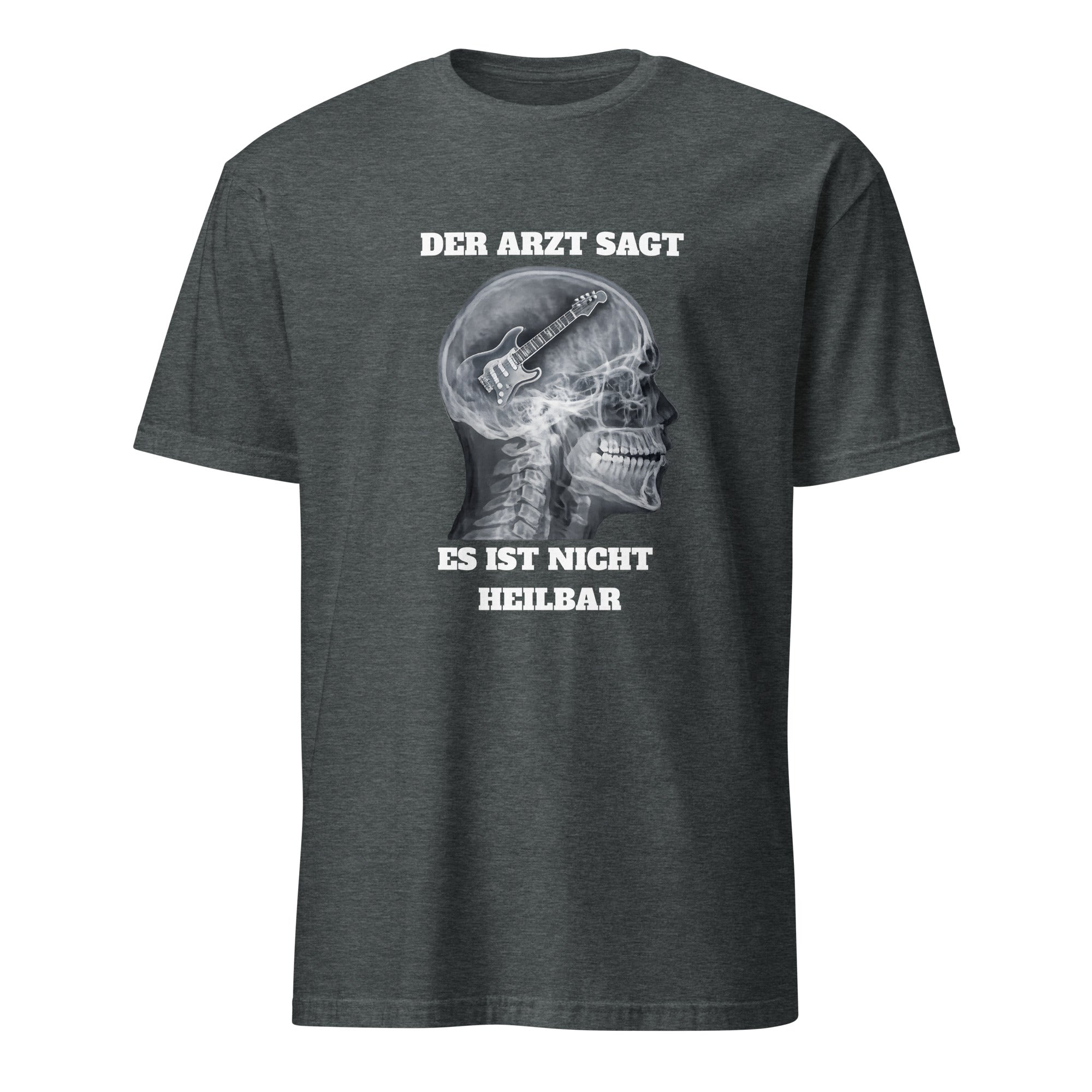 Schwarzes Gitarren T-Shirt Rockmusik Design Musikermode Vintage Look
