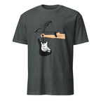Vintage guitar archer bow design  rock music t-shirt
