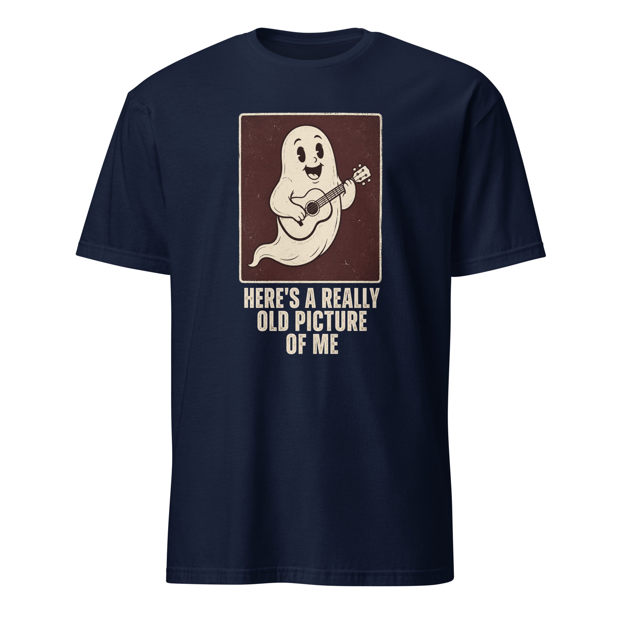 Funny sperm cell playing guitar graphic tee, novelty humor t-shirt design for men