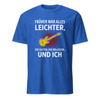 "Vintage Gitarren T-Shirt mit Gitarren-Design und Nostalgie-Text Gold"
